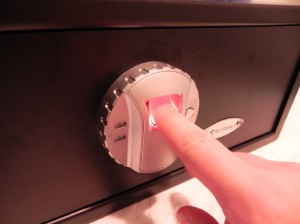 Barska Biometric Safe - Red Light